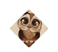 Poezjzw 4pcs Cute Owl Pattern Lavender Scent Car Aroma Square Hanging Fragrance Applies To Closet Shoe