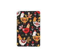 Poezjzw 4pcs Cute Rooster Chickens Pattern Lavender Scent Car Aroma Rectangle Hanging Fragrance Applies To Closet Shoe