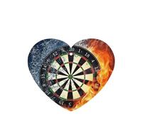 Poezjzw 4pcs Dart Board Pattern Lavender Scent Car Aroma Heart Shape Hanging Fragrance Applies To Closet Shoe