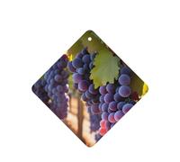 Poezjzw 4pcs Desert Grapes Pattern Lavender Scent Car Aroma Square Hanging Fragrance Applies To Closet Shoe