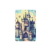 Poezjzw 4pcs Fairytale Castle Pattern Lavender Scent Car Aroma Rectangle Hanging Fragrance Applies To Closet Shoe
