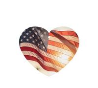 Poezjzw 4pcs Flag Pattern Lavender Scent Car Aroma Heart Shape Hanging Fragrance Applies To Closet Shoe