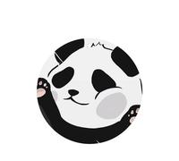 Poezjzw 4pcs Funny Panda Pattern Lavender Scent Car Aroma Round Shape Hanging Fragrance Applies To Closet Shoe