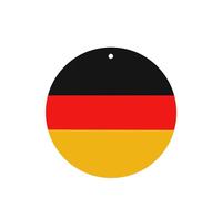Poezjzw 4pcs Germany Flag Pattern Lavender Scent Car Aroma Round Shape Hanging Fragrance Applies To Closet Shoe
