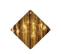 Poezjzw 4pcs Gold Sequin Sparkle Pattern Lavender Scent Car Aroma Square Hanging Fragrance Applies To Closet Shoe