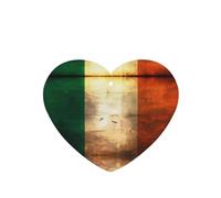 Poezjzw 4pcs Irish Flag Pattern Lavender Scent Car Aroma Heart Shape Hanging Fragrance Applies To Closet Shoe