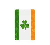 Poezjzw 4pcs Irish Flag Pattern Lavender Scent Car Aroma Rectangle Hanging Fragrance Applies To Closet Shoe