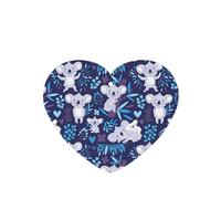 Poezjzw 4pcs Lovely Koala Pattern Lavender Scent Car Aroma Heart Shape Hanging Fragrance Applies To Closet Shoe