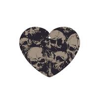 Poezjzw 4pcs Many Skulls Get Together Pattern Lavender Scent Car Aroma Heart Shape Hanging Fragrance Applies To Closet Shoe