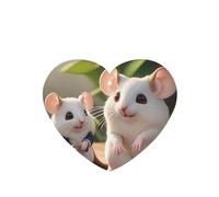 Poezjzw 4pcs Mother And Child Rats Pattern Lavender Scent Car Aroma Heart Shape Hanging Fragrance Applies To Closet Shoe