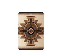 Poezjzw 4pcs Native American Painting Pattern Lavender Scent Car Aroma Rectangle Hanging Fragrance Applies To Closet Shoe