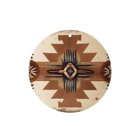 Poezjzw 4pcs Native American Patterns Pattern Lavender Scent Car Aroma Round Shape Hanging Fragrance Applies To Closet Shoe