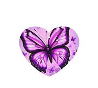 Poezjzw 4pcs Purple Butterfly Pattern Lavender Scent Car Aroma Heart Shape Hanging Fragrance Applies To Closet Shoe