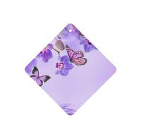 Poezjzw 4pcs Purple Butterfly Pattern Lavender Scent Car Aroma Square Hanging Fragrance Applies To Closet Shoe