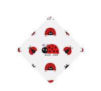 Poezjzw 4pcs Red Ladybug Pattern Lavender Scent Car Aroma Square Hanging Fragrance Applies To Closet Shoe