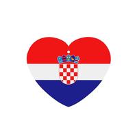 Poezjzw 4pcs Republic Of Croatia Flag Pattern Lavender Scent Car Aroma Heart Shape Hanging Fragrance Applies To Closet Shoe