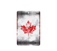 Poezjzw 4pcs Retro Canada Flag Pattern Lavender Scent Car Aroma Rectangle Hanging Fragrance Applies To Closet Shoe