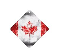 Poezjzw 4pcs Retro Canada Flag Pattern Lavender Scent Car Aroma Square Hanging Fragrance Applies To Closet Shoe