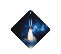 Poezjzw 4pcs Rocket Launch Pattern Lavender Scent Car Aroma Square Hanging Fragrance Applies To Closet Shoe