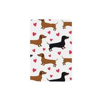 Poezjzw 4pcs Romantic Dachshunds Pattern Lavender Scent Car Aroma Rectangle Hanging Fragrance Applies To Closet Shoe