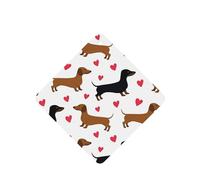 Poezjzw 4pcs Romantic Dachshunds Pattern Lavender Scent Car Aroma Square Hanging Fragrance Applies To Closet Shoe