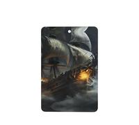 Poezjzw 4pcs Sailing Boat On The Sea Pattern Lavender Scent Car Aroma Rectangle Hanging Fragrance Applies To Closet Shoe