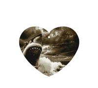 Poezjzw 4pcs Shark In The Sea Pattern Lavender Scent Car Aroma Heart Shape Hanging Fragrance Applies To Closet Shoe