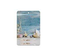 Poezjzw 4pcs Shell Starfish Pattern Pattern Lavender Scent Car Aroma Rectangle Hanging Fragrance Applies To Closet Shoe