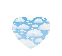 Poezjzw 4pcs Smiling White Cloud Pattern Lavender Scent Car Aroma Heart Shape Hanging Fragrance Applies To Closet Shoe
