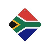 Poezjzw 4pcs South African Flag Pattern Lavender Scent Car Aroma Square Hanging Fragrance Applies To Closet Shoe