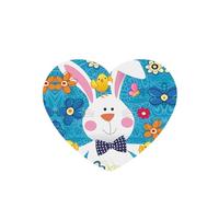 Poezjzw 4pcs Spring Happy Easter Holiday Pattern Lavender Scent Car Aroma Heart Shape Hanging Fragrance Applies To Closet Shoe