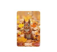 Poezjzw 4pcs Squirrel Foraging For Food Pattern Lavender Scent Car Aroma Rectangle Hanging Fragrance Applies To Closet Shoe