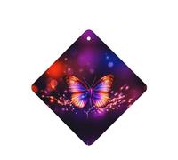 Poezjzw 4pcs Star Butterfly Pattern Lavender Scent Car Aroma Square Hanging Fragrance Applies To Closet Shoe