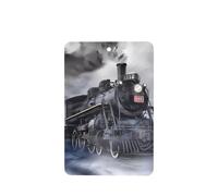 Poezjzw 4pcs Steam Train Clouds Pattern Lavender Scent Car Aroma Rectangle Hanging Fragrance Applies To Closet Shoe