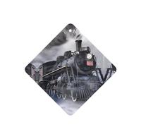 Poezjzw 4pcs Steam Train Clouds Pattern Lavender Scent Car Aroma Square Hanging Fragrance Applies To Closet Shoe