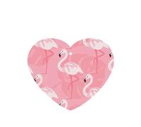 Poezjzw 4pcs Summer Flamingo Palm Leaves Pattern Lavender Scent Car Aroma Heart Shape Hanging Fragrance Applies To Closet Shoe