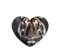 Poezjzw 4pcs Tiger At Rest Pattern Lavender Scent Car Aroma Heart Shape Hanging Fragrance Applies To Closet Shoe