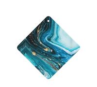 Poezjzw 4pcs Turquoise Blue Gold Marble Pattern Lavender Scent Car Aroma Square Hanging Fragrance Applies To Closet Shoe