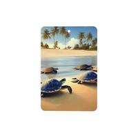 Poezjzw 4pcs Turtles On The Beach Pattern Lavender Scent Car Aroma Rectangle Hanging Fragrance Applies To Closet Shoe