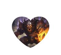 Poezjzw 4pcs Werewolf With Flame Pattern Lavender Scent Car Aroma Heart Shape Hanging Fragrance Applies To Closet Shoe