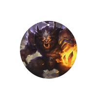 Poezjzw 4pcs Werewolf With Flame Pattern Lavender Scent Car Aroma Round Shape Hanging Fragrance Applies To Closet Shoe