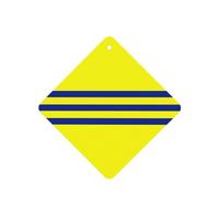 Poezjzw 4pcs Yellow And Blue Stripes Pattern Lavender Scent Car Aroma Square Hanging Fragrance Applies To Closet Shoe