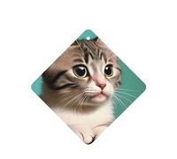 Poezjzw 6pcs A Curious Cat Pattern Lavender Scent Car Aroma Square Hanging Fragrance Applies To Closet Shoe