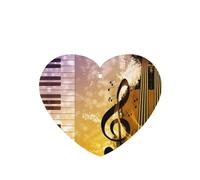 Poezjzw 6pcs Abstract Music Pattern Lavender Scent Car Aroma Heart Shape Hanging Fragrance Applies To Closet Shoe