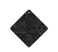 Poezjzw 6pcs Abstract Science Chemistry Pattern Lavender Scent Car Aroma Square Hanging Fragrance Applies To Closet Shoe