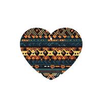 Poezjzw 6pcs African Tribal Ethnic Texture Pattern Lavender Scent Car Aroma Heart Shape Hanging Fragrance Applies To Closet Shoe