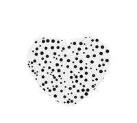 Poezjzw 6pcs Black And White Polka Dot Pattern Lavender Scent Car Aroma Heart Shape Hanging Fragrance Applies To Closet Shoe