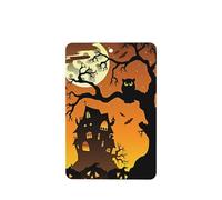 Poezjzw 6pcs Black Tree Owl Pumpkin Head Pattern Lavender Scent Car Aroma Rectangle Hanging Fragrance Applies To Closet Shoe