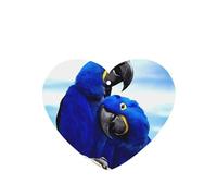 Poezjzw 6pcs Blue Parrot Hugging Pattern Lavender Scent Car Aroma Heart Shape Hanging Fragrance Applies To Closet Shoe