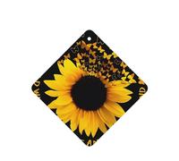 Poezjzw 6pcs Butterfly And Sunflower Pattern Lavender Scent Car Aroma Square Hanging Fragrance Applies To Closet Shoe